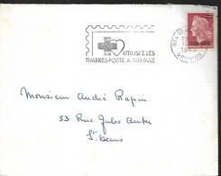 La Réunion Lettre    Du   1969   Flamme Croix Rouge   Vers   Saint Denis Intérieur - Brieven En Documenten