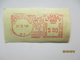 CANADA 1959 VANCOUVER 5 50 POSTAGE LABEL ATM  ,0 - Automatenmarken (ATM) - Stic'n'Tic