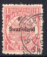 Swaziland 1889-90 1d Transvaal, Overprinted 'SWAZIELAND', Perf. 12½x12, Used, SG 1 (BA2) - Swasiland (...-1967)