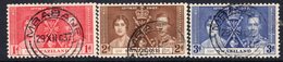 Swaziland GVI 1937 Coronation Set Of 4, Used, SG 25/7 (BA2) - Swasiland (...-1967)