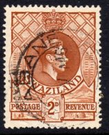 Swaziland GVI 1938-54 2d Yellow-brown Definitive, Perf. 13½x13, Used, SG 31 (BA2) - Swasiland (...-1967)