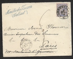 BELGIQUE - 1886 Lettre En Franchise - MINISTRE DES FINANCES CABINET A PARIS . TB - Zonder Portkosten