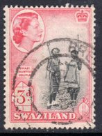 Swaziland QEII 1956 3d Courting Couple Definitive, Used, SG 56 (BA2) - Swasiland (...-1967)