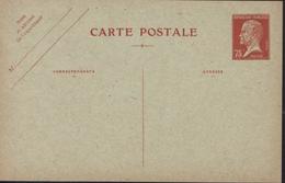 Entier Pasteur 75c Rouge S Vert  Sans Date Storch G1 Neuf Cote 170 Euros - Standard Postcards & Stamped On Demand (before 1995)