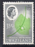 Swaziland QEII 1962-6 3½c Musical Instrument Definitive, Used, SG 94 (BA2) - Swaziland (...-1967)