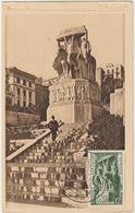 Carte-Maximum ALGERIE N° Yvert 295 (MONUMENT AUX MORTS) Obl Sp Ill 1er Jour - Maximum Cards