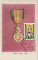 Carte-Maximum ALGERIE N° Yvert 296 (MEDAILLE MILITAIRE) Obl Sp Ill 1er Jour - Maximum Cards