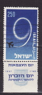 ISRAEL 1957. Mi 143, USED - Usados (con Tab)