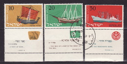 ISRAEL 1958. Mi 160/62, USED - Usados (con Tab)