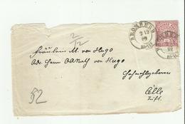 DE CV 1889 ONLY FRONT BOMBERG - Lettres & Documents