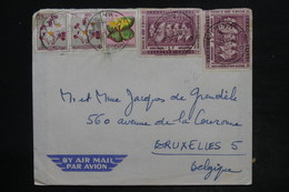 CONGO BELGE - Affranchissement Plaisant De Kamina Sur Enveloppe Pour Bruxelles - L 26208 - Lettres & Documents
