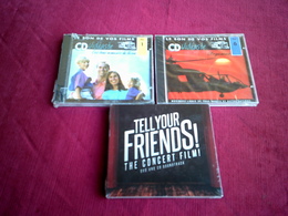 COLLECTION DE 3 CD ALBUM  °LE SON DE VOS FILMS  °° CD VIDEASTE  URGENCES No 1 + No 6 + TELL YOUR FRIENDS  THE CONCERT FI - Collezioni