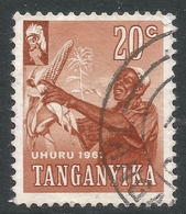 Tanganyika. 1961-64 Independence. 20c Used. SG 111 - Tanganyika (...-1932)