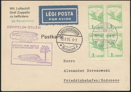 1931 Szept. 15. Második Dél-amerikai Zeppelin Repülés Levelezőlap 'BUDAPEST' - Pernambuco - Refice R! - Sonstige & Ohne Zuordnung