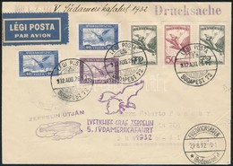 1932 Aug. 27. Ötödik Dél-amerikai Zeppelin Repülés Levél 'BUDAPEST' - 'BUENOS AIRES' R! - Sonstige & Ohne Zuordnung