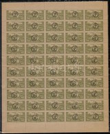 ** Debrecen II. 1919 40f Teljes 50-es ív (30.000) - Other & Unclassified