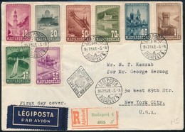 1947 Repülő Sor Ajánlott FDC-n, Szép állapotban R! - Autres & Non Classés