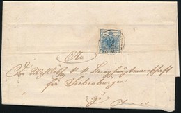 1858 9kr Levélen 'CSÍK SZT. DOMOKOS' (Gudlin 400 P) - ,,HERRMANNSTADT' - Other & Unclassified