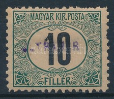 * 1903 Zöldportó ,,B' 11 1/2 Fogazás Számvízjellel, ULTRAMAR Felülnyomással (minta) - Otros & Sin Clasificación