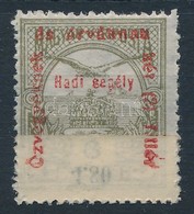 ** 1915 Hadisegély 6f ívszéli Bélyeg, ívbehajlás Miatt A Felülnyomat Egy Része A Hátoldalon - Other & Unclassified