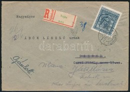 1943 Ajánlott Távolsági Levél Hadigondozás 70f Szóló Bérmentesítéssel 'VAJK' - 'SZEGED' Után Küldve 'JÁSZDÓZSA' R! - Other & Unclassified