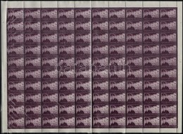 ** 1943 Repülő Alap (V.)  Teljes Hajtott 100-as ív, A 11. Bélyegen Tévnyomat - Andere & Zonder Classificatie