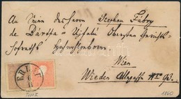 1860 5kr + 10kr II Levélen A Fábry Levelezésből 'ERLAU' - 'WIEN' - Autres & Non Classés