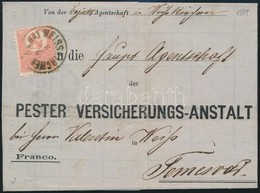1871 Kőnyomat 5kr Levélen 'BANAT WEISSKIRCHEN' - 'TEMESVÁR' - Andere & Zonder Classificatie