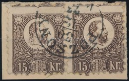 1871 Erősen Elfogazott Réznyomat 15kr Pár 'POZSONY' - Autres & Non Classés