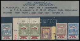 ** 1914-1915 Hadisegély I.-II. 6 Db Bélyeg Nyomási Eltérésekkel - Other & Unclassified