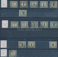O 1903 Zöldportó ,,B' 11 1/2 Vízjelállások 15 Bélyeg - Other & Unclassified