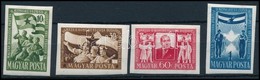 ** 1951 MDP Kongresszus (I.) Vágott Sor (12.000) (30f Betapadás) - Otros & Sin Clasificación