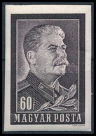 ** 1953 Sztálin-gyász Vágott Bélyeg (6.000) (betapadás) - Autres & Non Classés