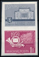 ** 1959 A Szocialista Országok Postaügyi Minisztereinek értekezlete Vágott Szelvényes Bélyeg (4.000) (törések) - Other & Unclassified