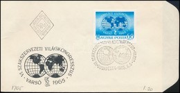 1965 Évfordulók - Események (III.) - Varsói Szakszervezeti Világkongresszus Vágott Bélyeg FDC - Other & Unclassified