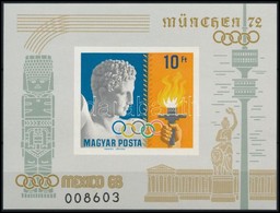 ** 1969 Olimpiai érmesek (I.) - Mexikó Vágott Blokk (4.000) - Other & Unclassified