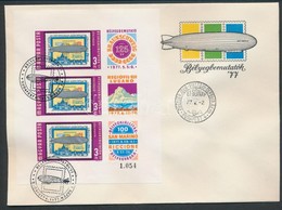 1977 Bélyegbemutatók Vágott Blokk FDC-n (4.000) - Other & Unclassified