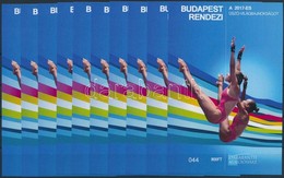 ** 2017 10 Db Budapest Rendezi A 2017-es úszó-világbajnokságot Emlékív (15.000) - Other & Unclassified