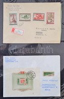 1955 Felszabadulás Sor és Állami Nyomda Blokk 1-1 Levélen, Kartonra Feldolgozva (min. 7.250) - Other & Unclassified