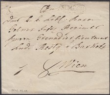 1840 Portós Levél / Cover With Postage Due 'SÜMEGH' - Wien - Otros & Sin Clasificación