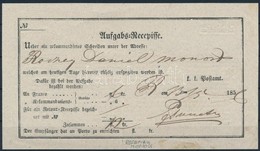 1856 Aufgabs Recepisse Rosenau  - Monok - Other & Unclassified