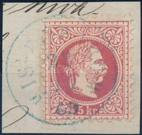 1867 5kr Kék / Blue 'KIS-KOMÁROM'  (Gudlin 800 Pont) - Other & Unclassified