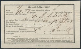 1868 Aufgabs Recepisse Lőcse - Wien - Andere & Zonder Classificatie