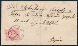 1870 5kr Levélen 'CSURGÓ SOMOGY M' - Pápa - Other & Unclassified