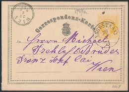 1871 Díjjegyes Levelezőlap / PS-card 'NAGY-SURÁNY' - 'WIEN' - Autres & Non Classés
