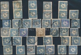 O 1868-1898 39 Db Hírlapilleték Bélyeg Változatokkal, Közte 5 Db Pár, 1 Db 2kr - Other & Unclassified