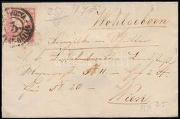 1871 Réznyomat 5kr Levélen ,,PEST-BÁZIÁS' Mozgóposta - Other & Unclassified