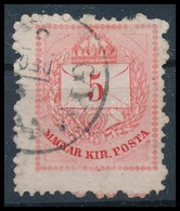 O 1874 Képbe Fogazott 5kr - Andere & Zonder Classificatie