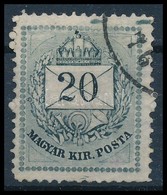 O 1874 Festékfoltos 20kr - Andere & Zonder Classificatie