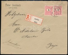 1899 3 X 5kr Ajánlott Levélen 'APATIN' - Baja - Other & Unclassified